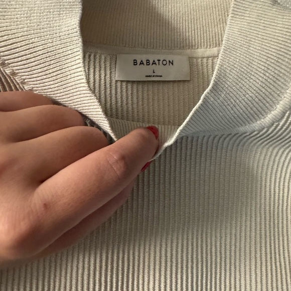 Babaton Ribbed Tank Top - Cream - Picture 2 of 3